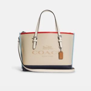 ❤️COACH Mollie Tote 25 In Colorblock NWOT